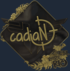 Sticker | cadiaN (Gold) | Rio 2022