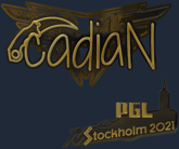 Sticker | cadiaN (Gold) | Stockholm 2021 image