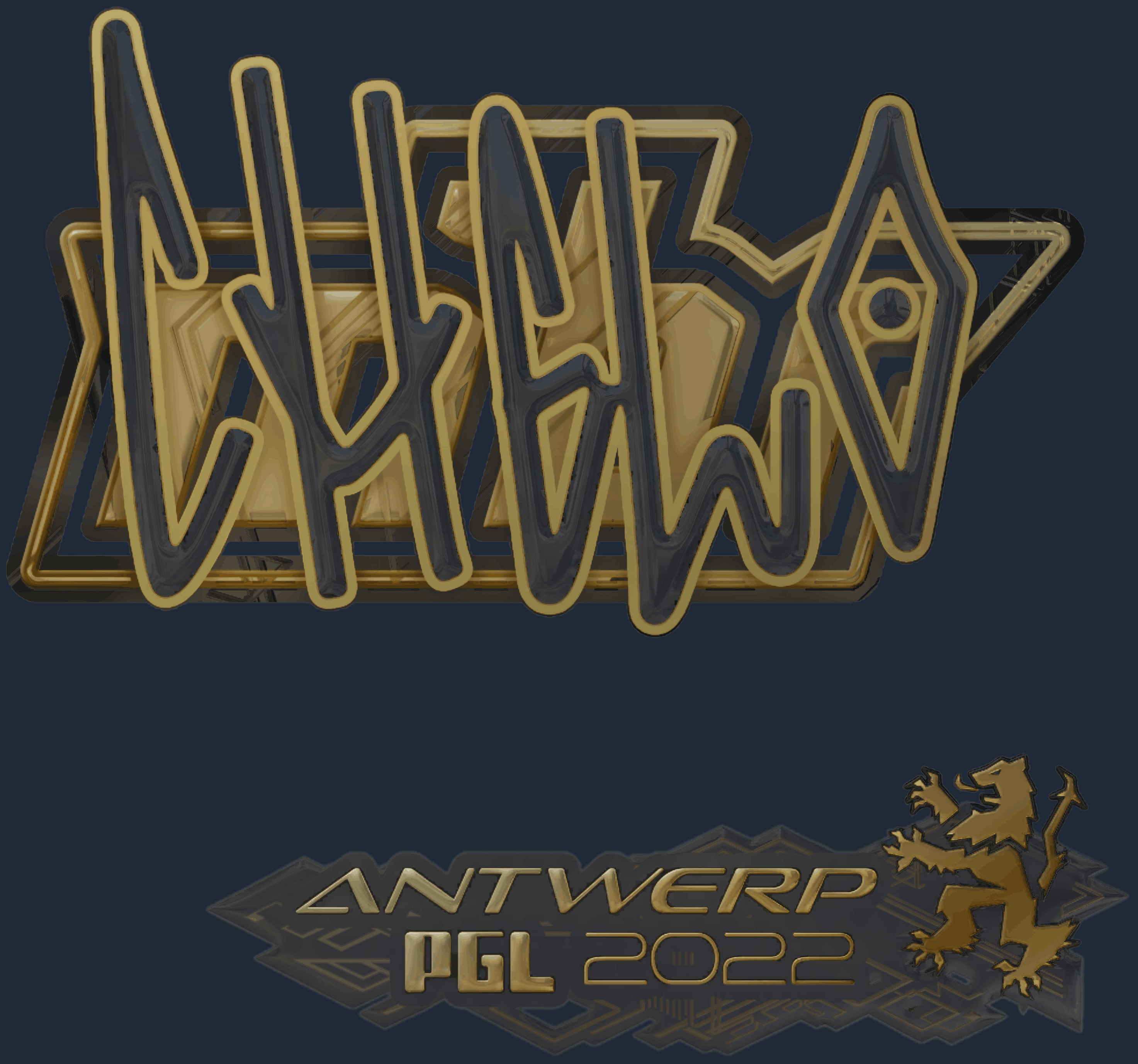 Sticker | chelo (Gold) | Antwerp 2022