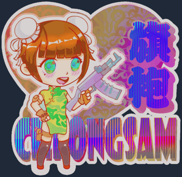 Sticker | Cheongsam (holográfica)