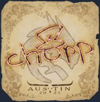 Sticker | chopper | Austin 2025