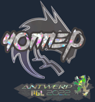 Sticker | chopper (Glitter) | Antwerp 2022