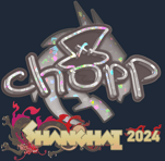 Sticker | chopper (Glitter) | Shanghai 2024
