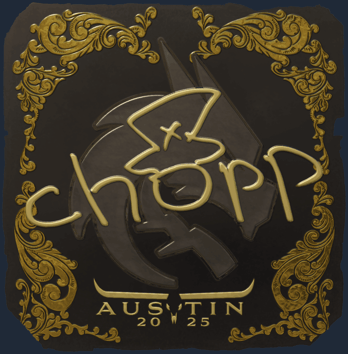 Sticker | chopper (dorada) | Austin 2025
