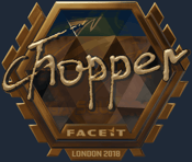 Sticker | chopper (Gold) | London 2018