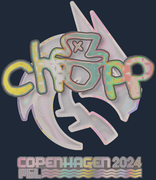 Sticker | chopper (holográfica) | Copenhague 2024