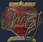 Sticker | chrisJ (Gold) | Berlin 2019