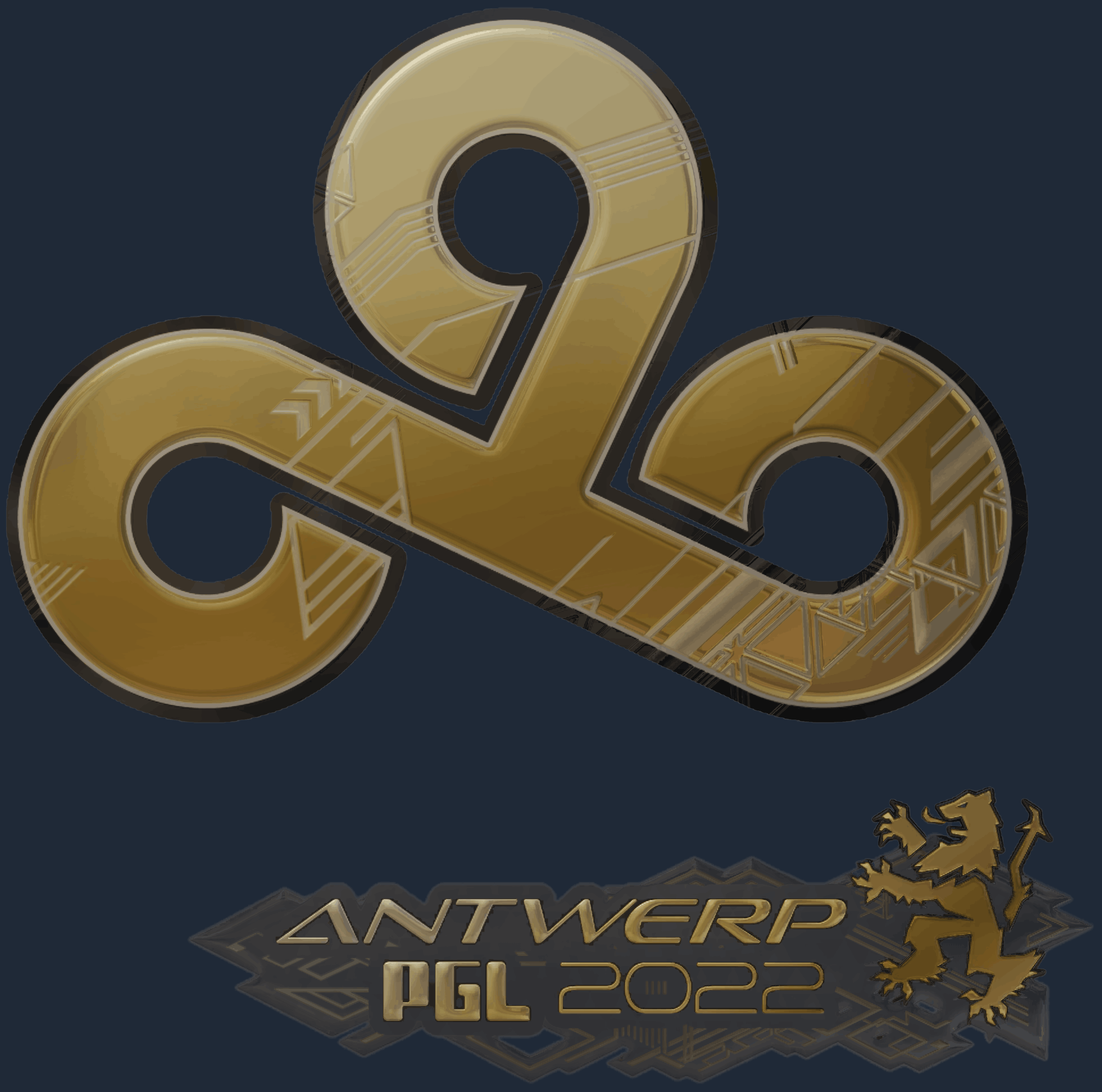 Sticker | Cloud9(金色)| 2022年安特卫普锦标赛