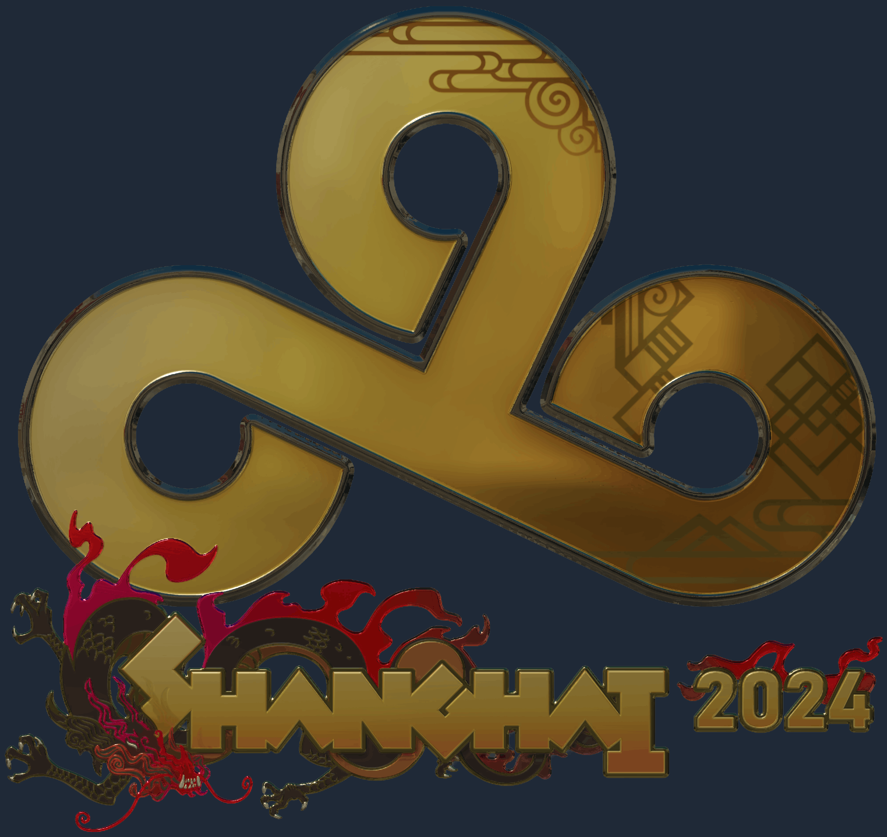Sticker | Cloud9 (Gold) | Shanghai 2024