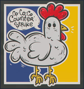 Sticker | Co, co, co