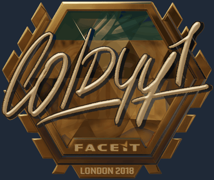 Sticker | COLDYY1 (dorada) | Londres 2018