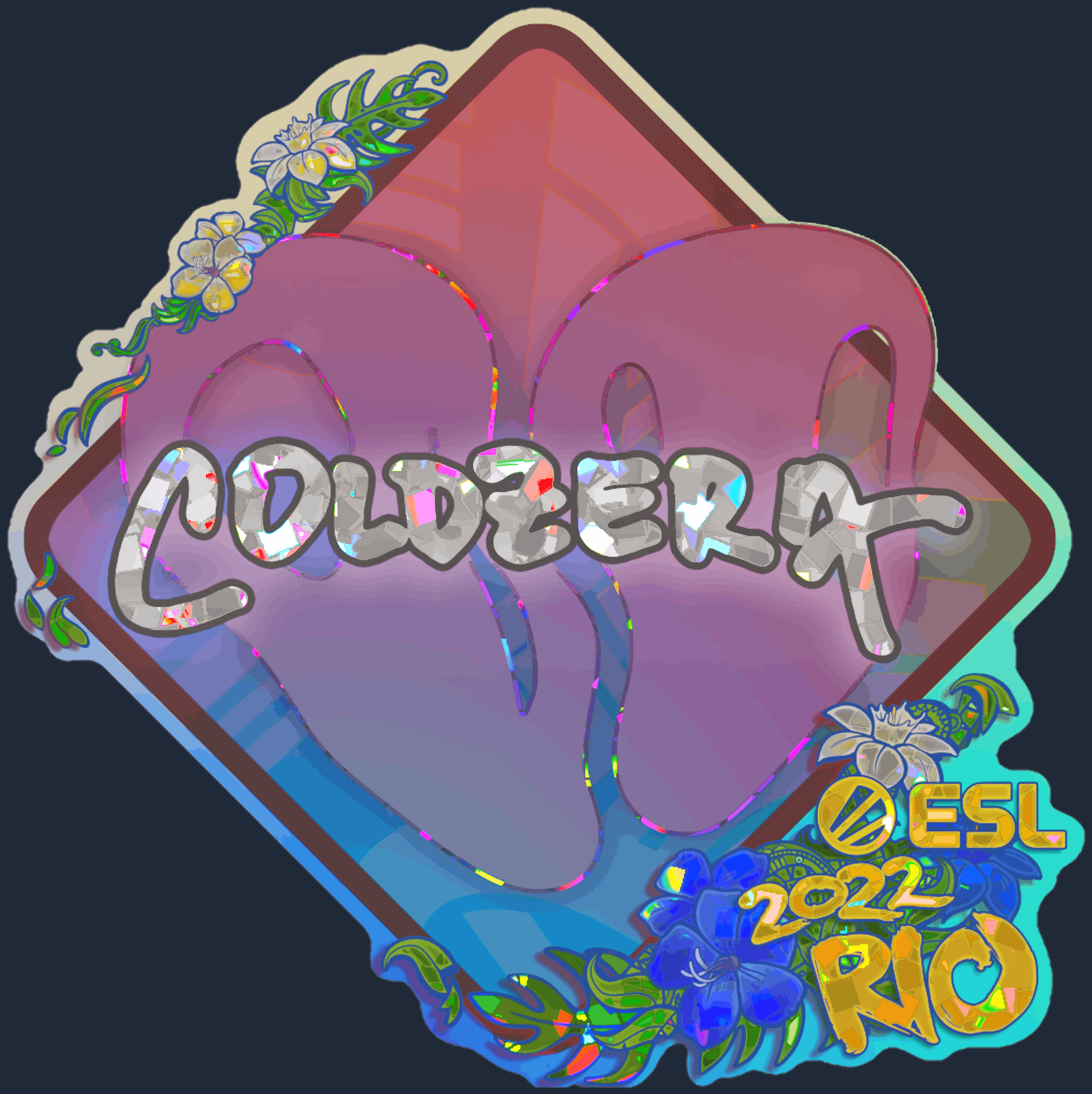 Sticker | coldzera (Glitter) | Rio 2022
