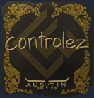 Sticker | controlez (Gold) | Austin 2025 image