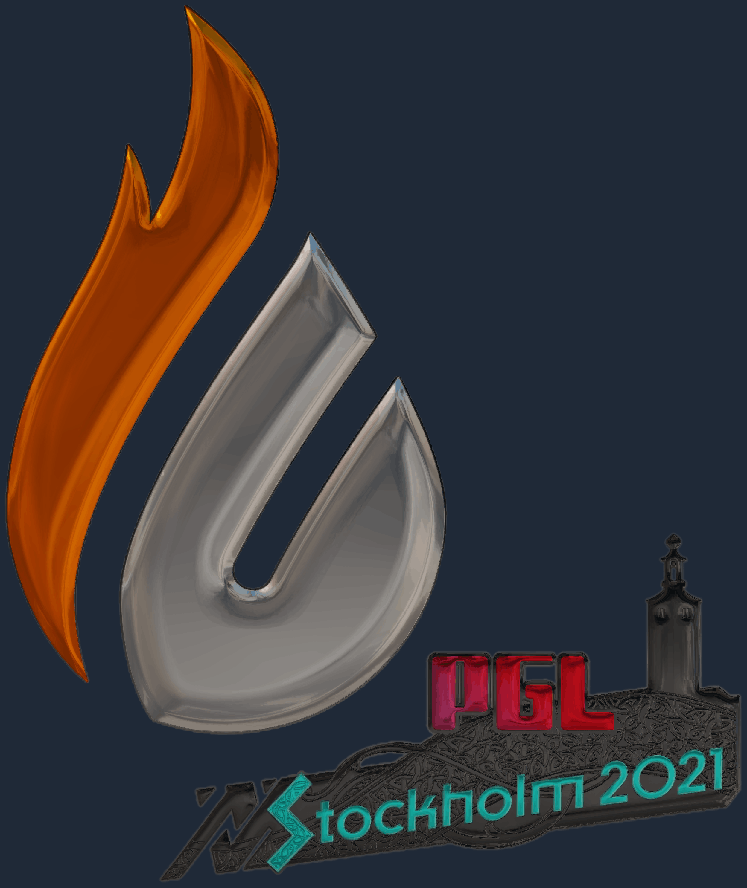 Sticker | Copenhagen Flames (Foil) | Stockholm 2021