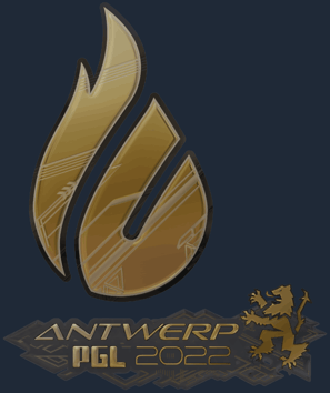 Sticker | Copenhagen Flames (dorada) | Amberes 2022