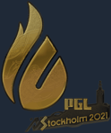 Sticker | Copenhagen Flames (Gold) | Stockholm 2021