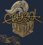 Sticker | CRUC1AL (Gold) | Paris 2023