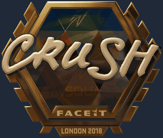 Sticker | crush (Gold) | London 2018 image