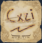 Sticker | Cxzi | Austin 2025