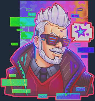 Sticker | Cyber Romanov (Holo)