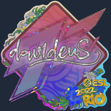 Sticker | dav1deuS (Glitter) | Rio 2022