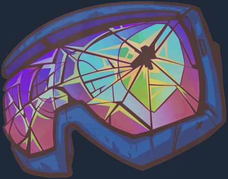 Sticker | Ojo muerto (holográfica)