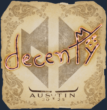 Sticker | decenty | Austin 2025