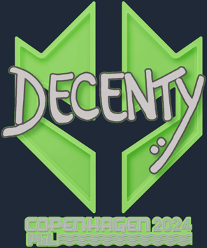 Sticker | decenty | Copenhagen 2024