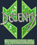 Sticker | decenty (Glitter) | Copenhagen 2024