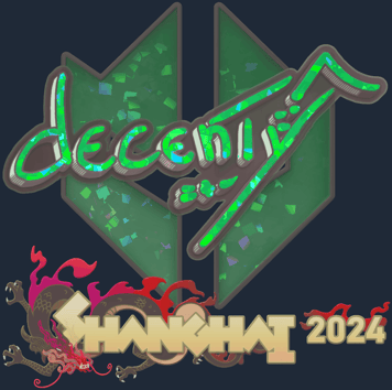 Sticker | decenty (purpurina) | Shanghái 2024