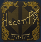 Sticker | decenty (Gold) | Austin 2025