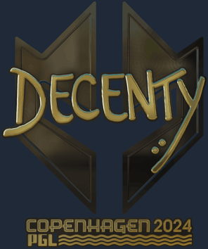 Sticker | decenty (dorada) | Copenhague 2024