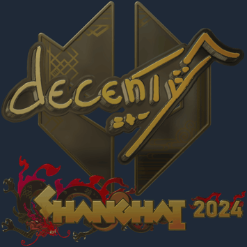 Sticker | decenty (dorada) | Shanghái 2024