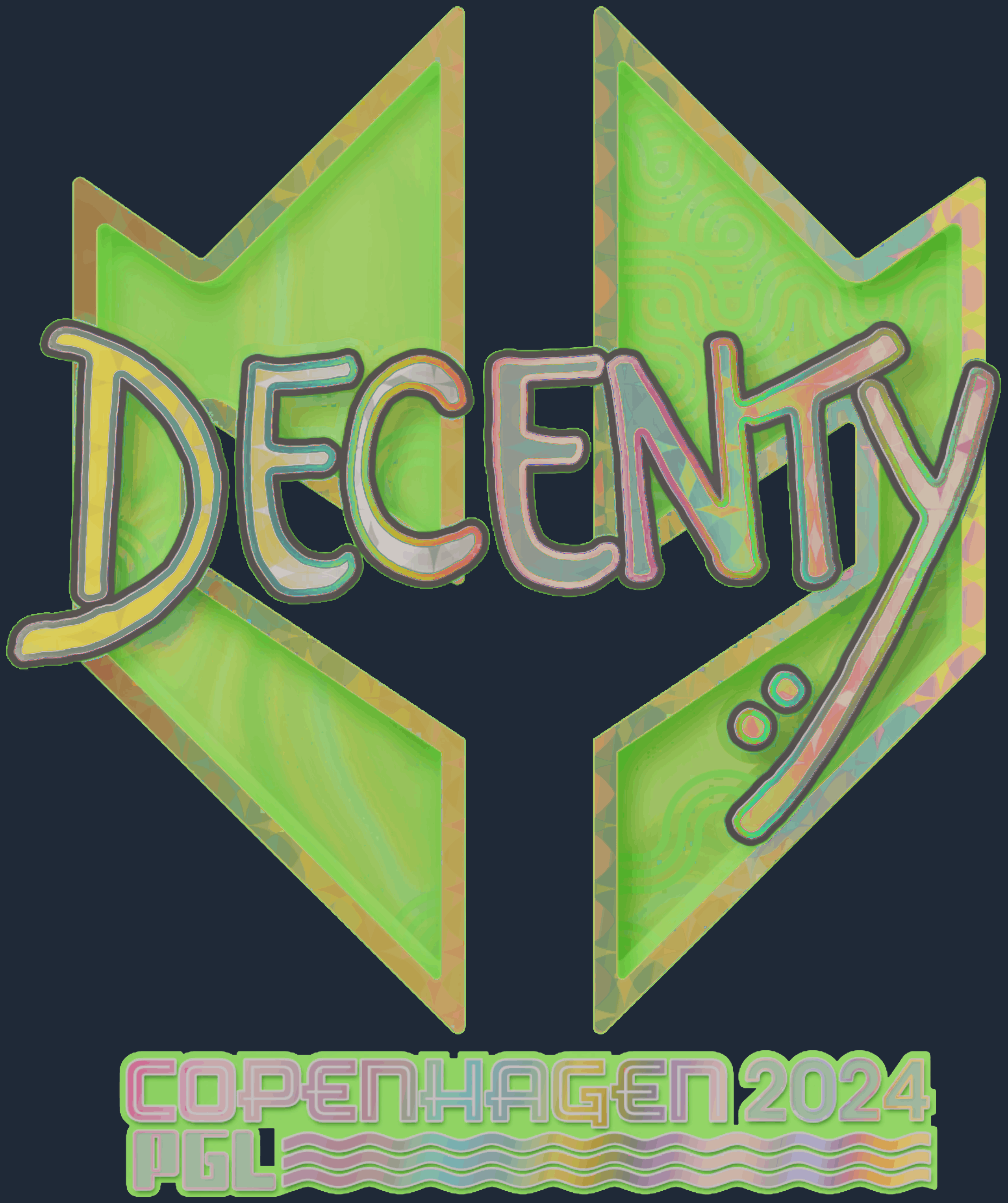 Sticker | decenty (Holo) | Copenhagen 2024
