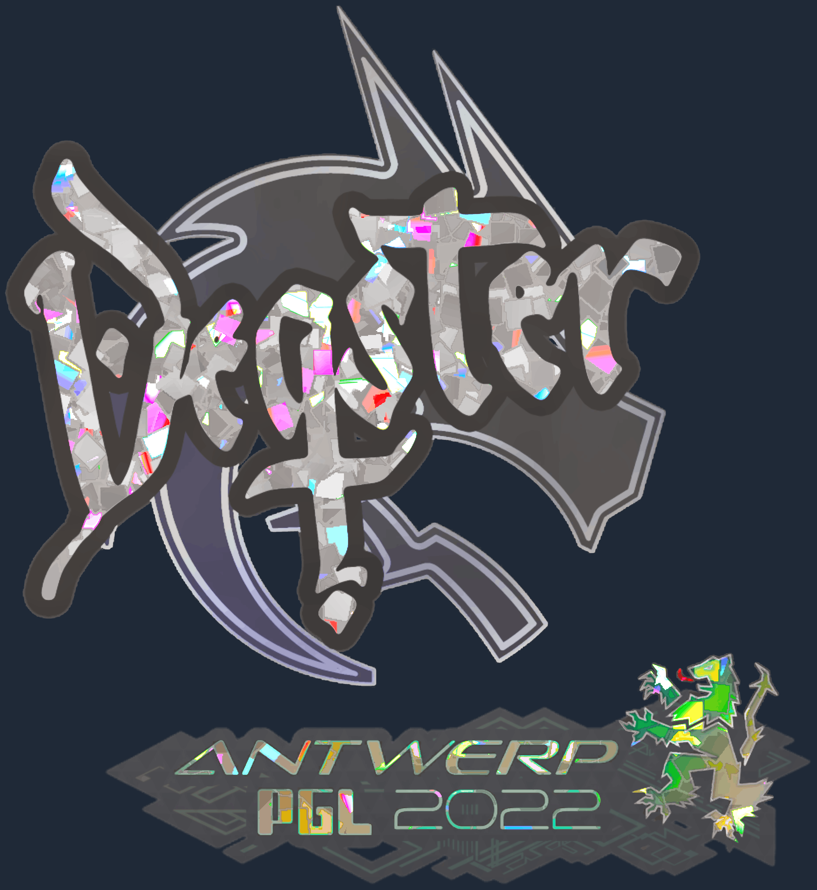 Sticker | degster (Glitter) | Antwerp 2022