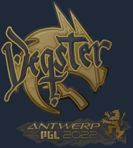 Sticker | degster (Gold) | Antwerp 2022