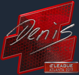 Sticker | denis (Foil) | Atlanta 2017
