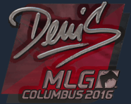 Sticker | denis (Foil) | MLG Columbus 2016