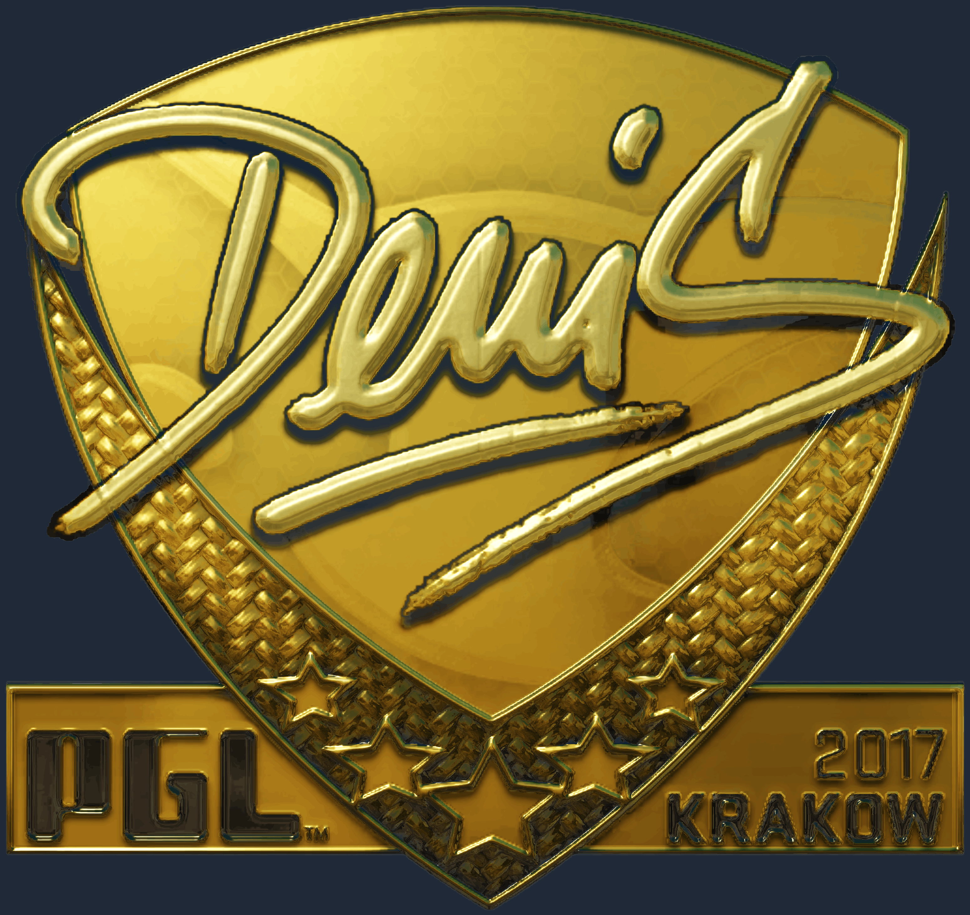 Sticker | denis (Gold) | Krakow 2017
