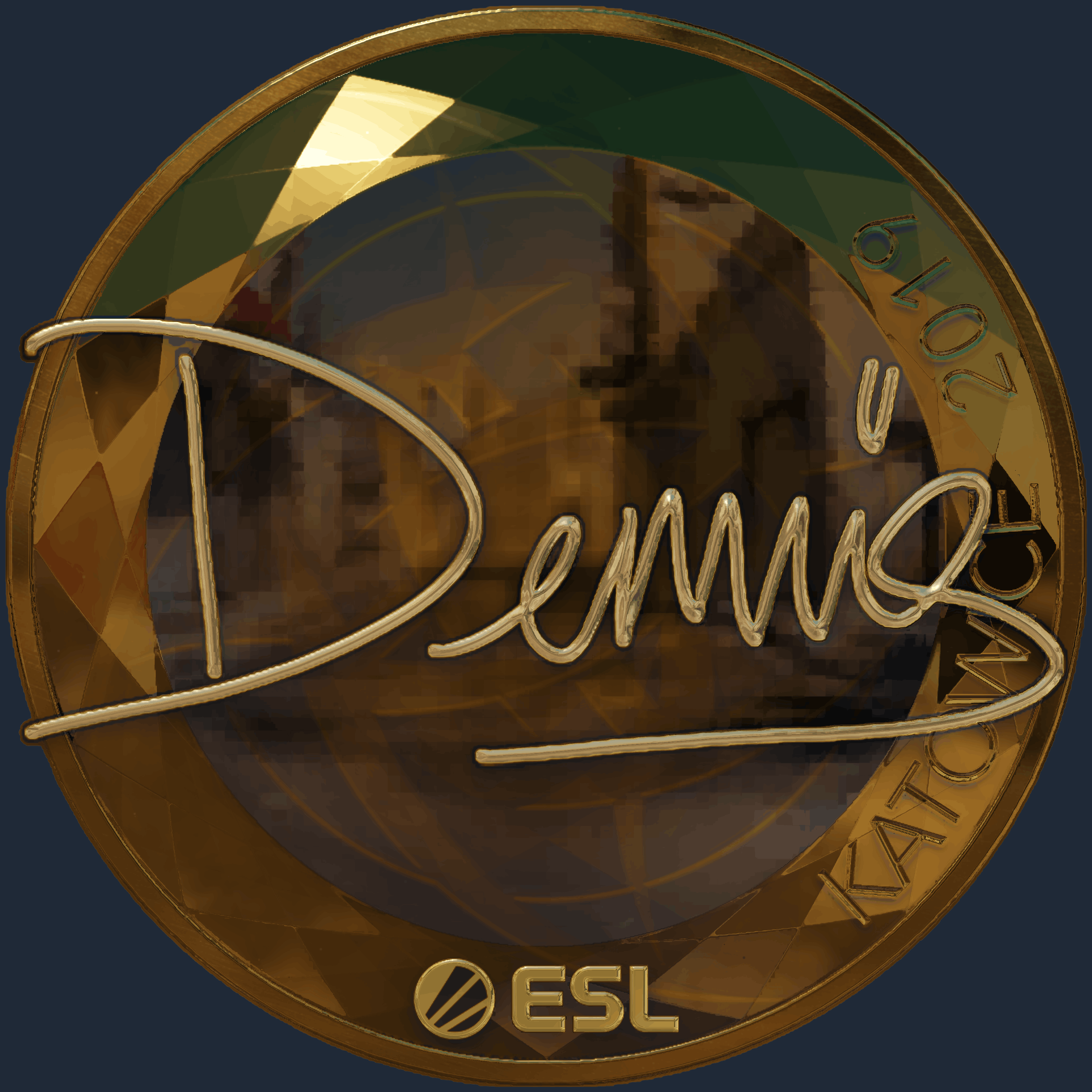 Sticker | dennis（金色）| 2019年卡托维兹锦标赛