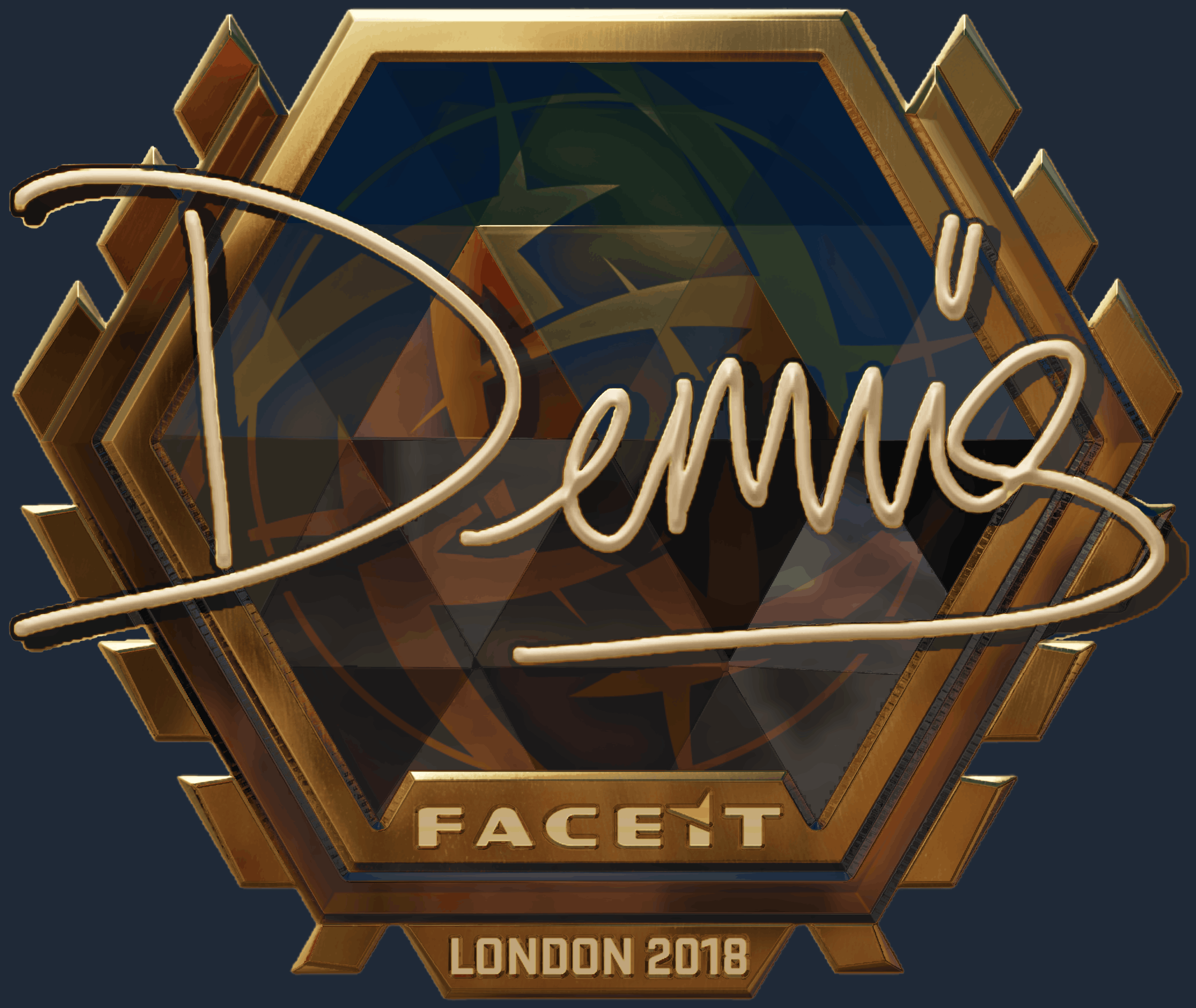 Sticker | dennis(金色)| 2018年伦敦锦标赛