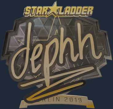 Sticker | dephh (Gold) | Berlin 2019