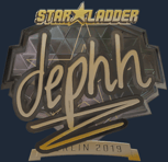Sticker | dephh (Gold) | Berlin 2019