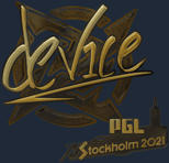 Sticker | device (Gold) | Stockholm 2021