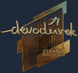 Sticker | devoduvek (Gold) | Boston 2018
