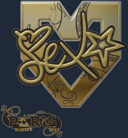 Sticker | dexter (Gold) | Paris 2023 image