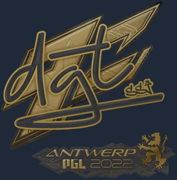 Sticker | dgt (dorada) | Amberes 2022