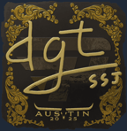 Sticker | dgt (Gold) | Austin 2025