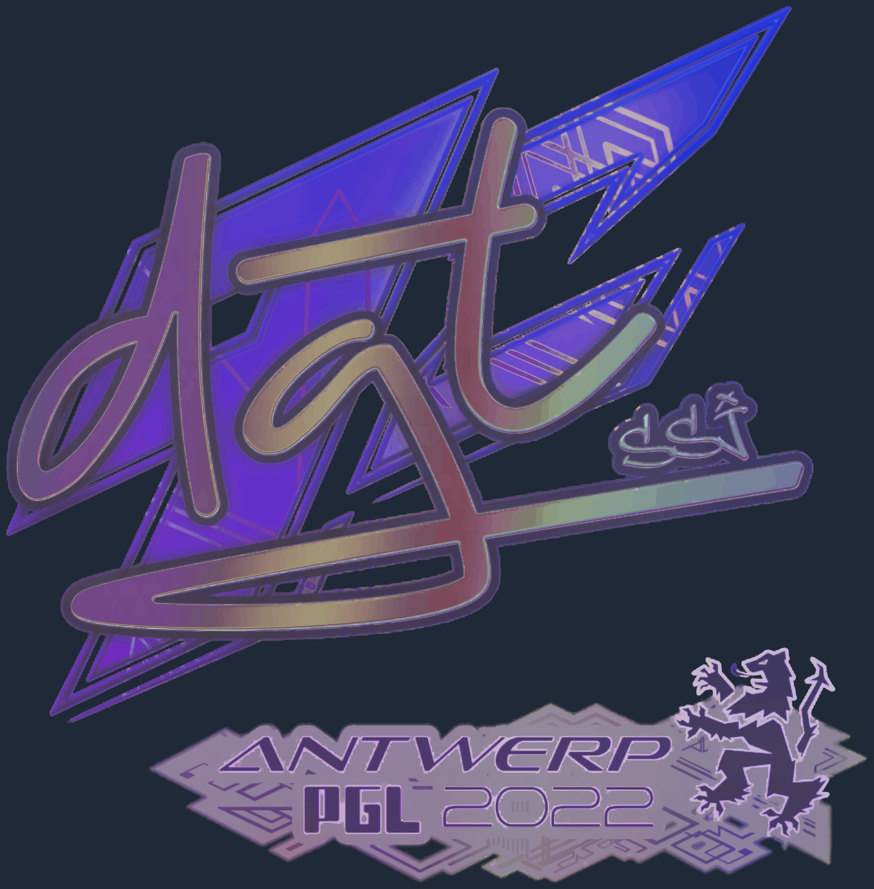 Sticker | dgt（全息） | 2022年安特卫普锦标赛