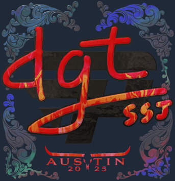 Sticker | dgt (holográfica) | Austin 2025